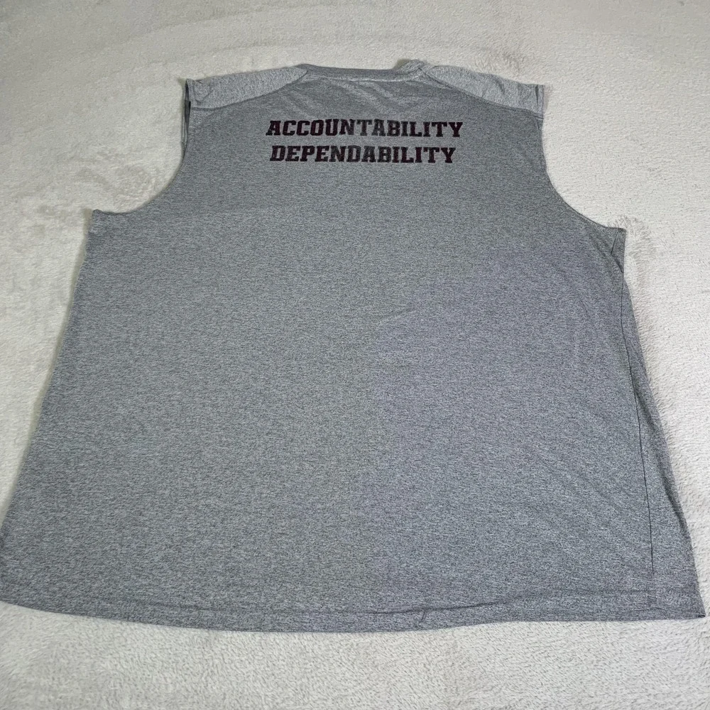 Texas A&M Aggies Shirt‎ Mens 2XL Gray NCAA Football Adidas Climalite Sleeveless